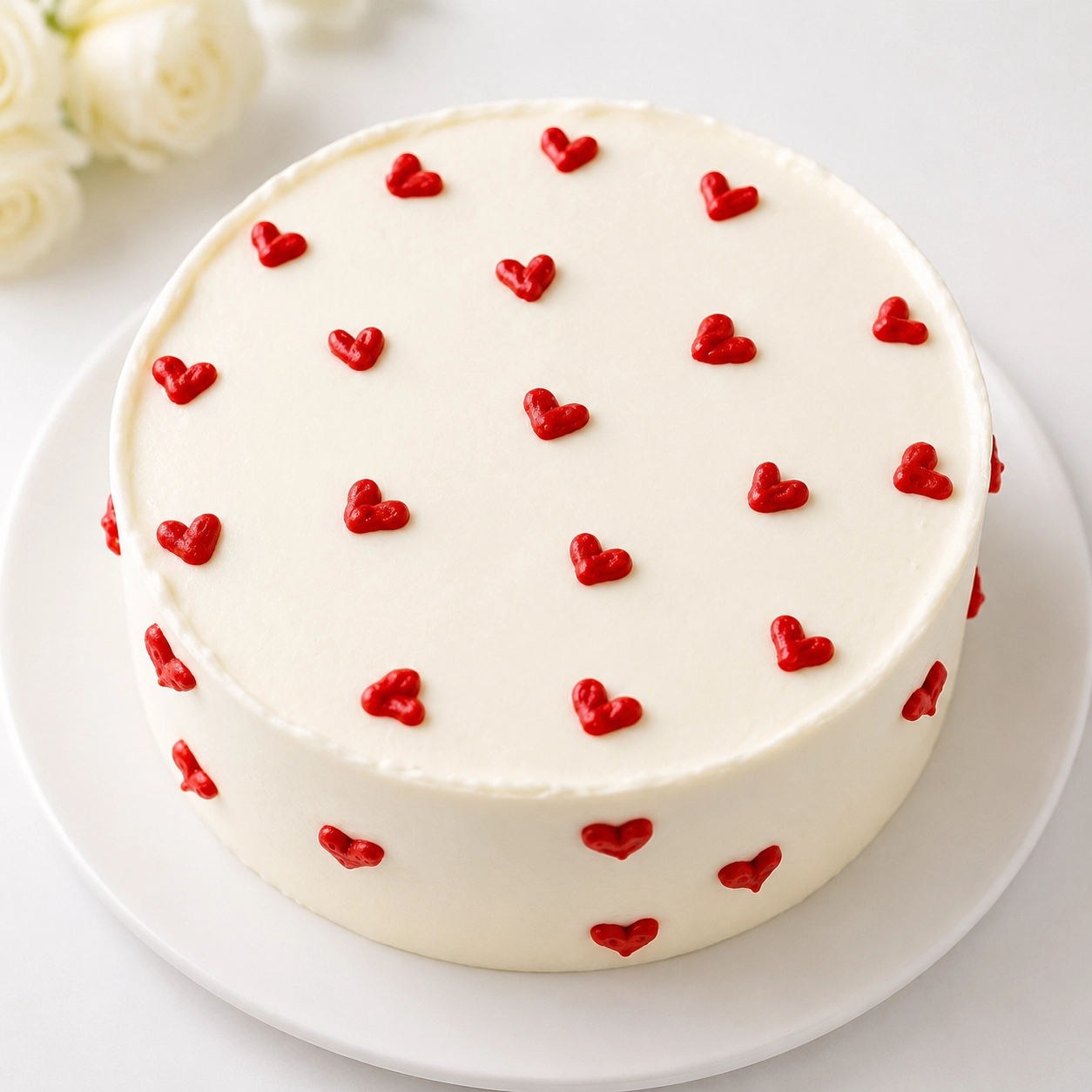 Red Hearts Bento Cake-2